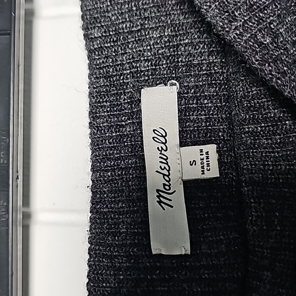 Madewell sz Sm heathered charcoal sweater skirt - Picture 2 of 8